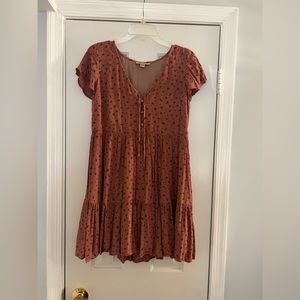 American Eagle Short Sleeve Floral Mini Dress
